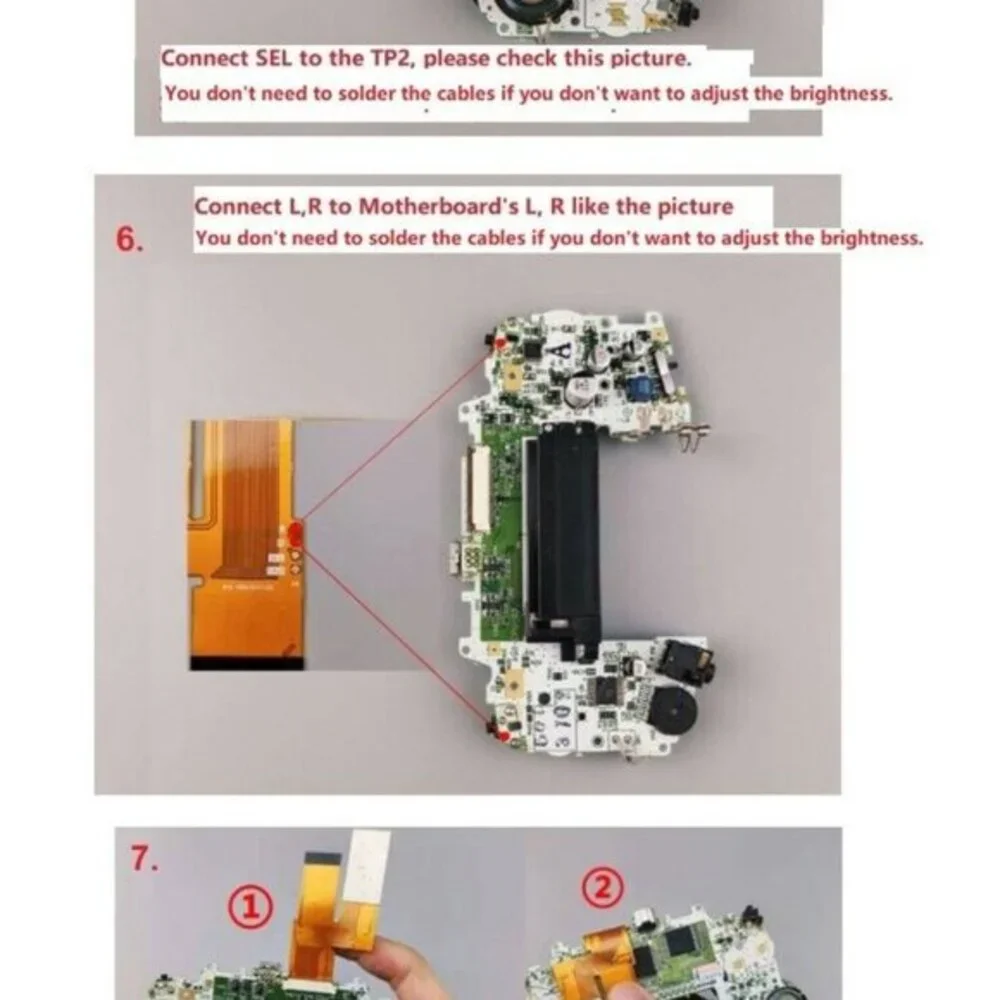 Gameboy Advance Upgraded Backlit Mod IPS V2 LCD Screen